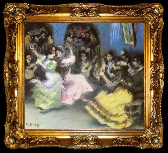 framed  ralph vaughan willams spanish flamenco dancers, ta009-2